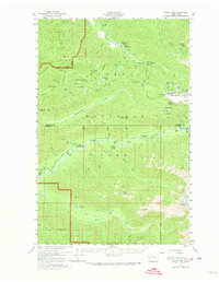 Download a high-resolution, GPS-compatible USGS topo map for Mount Tom, WA (1974 edition)