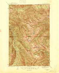 preview thumbnail of historical topo map of Clallam County, WA in 1946