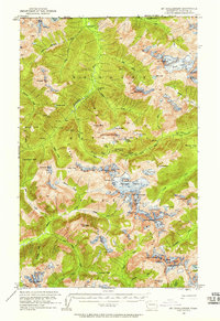 Download a high-resolution, GPS-compatible USGS topo map for Mt Challenger, WA (1958 edition)