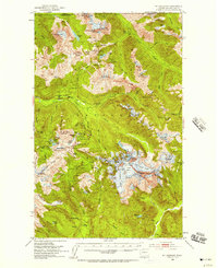 Download a high-resolution, GPS-compatible USGS topo map for Mt Shuksan, WA (1957 edition)