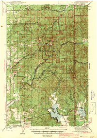 preview thumbnail of historical topo map of Spokane County, WA in 1943
