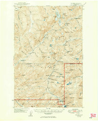 Download a high-resolution, GPS-compatible USGS topo map for Mt Steel, WA (1950 edition)