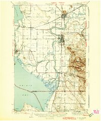 preview thumbnail of historical topo map of Skagit County, WA in 1943