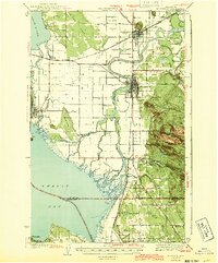 1943 Map of Mount Vernon, WA