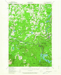 1949 Map of Eatonville, WA, 1964 Print