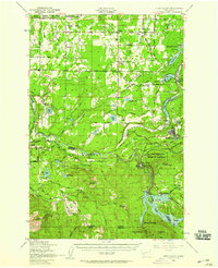 1949 Map of Eatonville, WA, 1958 Print