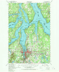 1949 Map of Olympia, WA, 1970 Print