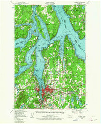 1949 Map of Olympia, WA, 1964 Print