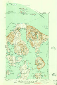 1943 Map of Orcas Island