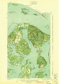 1943 Map of Orcas Island