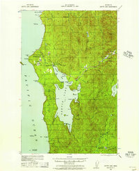 Download a high-resolution, GPS-compatible USGS topo map for Ozette Lake, WA (1957 edition)