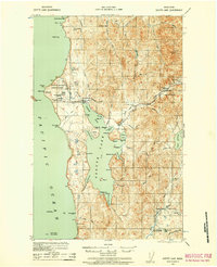 Download a high-resolution, GPS-compatible USGS topo map for Ozette Lake, WA (1957 edition)