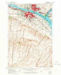 1964 Map of Pasco, 1966 Print