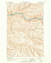 preview thumbnail of historical topo map of Garfield County, WA in 1950