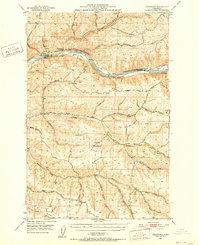 Download a high-resolution, GPS-compatible USGS topo map for Penawawa, WA (1952 edition)