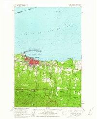 preview thumbnail of historical topo map of Port Angeles, WA in 1961