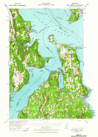 1937 Map of Jefferson County, WA, 1964 Print