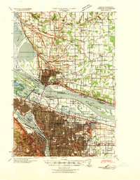 Download a high-resolution, GPS-compatible USGS topo map for Portland, WA (1940 edition)
