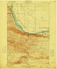 preview thumbnail of historical topo map of Grant County, WA in 1917