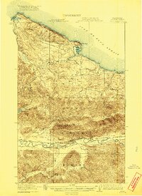 preview thumbnail of historical topo map of Clallam County, WA in 1922