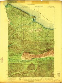 preview thumbnail of historical topo map of Clallam County, WA in 1922