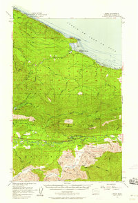 Download a high-resolution, GPS-compatible USGS topo map for Pysht, WA (1958 edition)