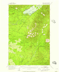 1955 Map of Amanda Park, WA, 1957 Print