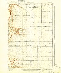 1910 Map of Quincy, 1940 Print