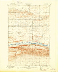 1911 Map of Red Rock, 1940 Print