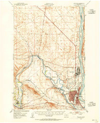 1951 Map of Richland, 1955 Print