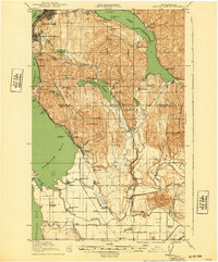 1918 Map of Alger, WA, 1940 Print
