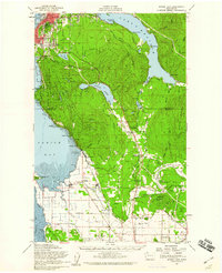 preview thumbnail of historical topo map of Skagit County, WA in 1954