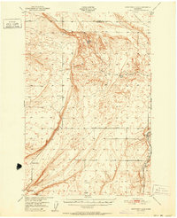 preview thumbnail of historical topo map of Franklin County, WA in 1951