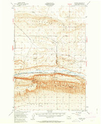 preview thumbnail of historical topo map of Grant County, WA in 1950