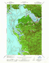Download a high-resolution, GPS-compatible USGS topo map for South Bend, WA (1963 edition)