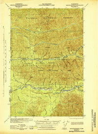 preview thumbnail of historical topo map of Jefferson County, WA in 1943