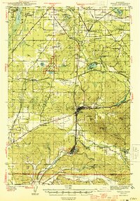 preview thumbnail of historical topo map of Tenino, WA in 1944