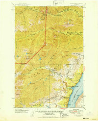 preview thumbnail of historical topo map of Jefferson County, WA in 1950