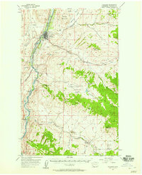 Download a high-resolution, GPS-compatible USGS topo map for Tonasket, WA (1958 edition)
