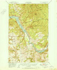 Download a high-resolution, GPS-compatible USGS topo map for Turtle Lake, WA (1950 edition)