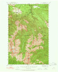 Download a high-resolution, GPS-compatible USGS topo map for Tyler Peak, WA (1965 edition)