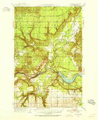 preview thumbnail of historical topo map of Stevens County, WA in 1953