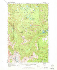 preview thumbnail of historical topo map of Yakima County, WA in 1962