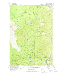 preview thumbnail of historical topo map of Skamania County, WA in 1957