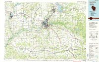 preview thumbnail of historical topo map of Eau Claire, WI in 1985