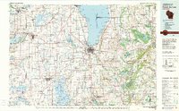 preview thumbnail of historical topo map of Fond du Lac County, WI in 1980