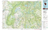 preview thumbnail of historical topo map of Grantsburg, WI in 1985
