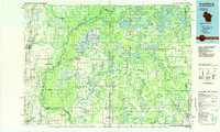 preview thumbnail of historical topo map of Grantsburg, Burnett County, WI in 1985