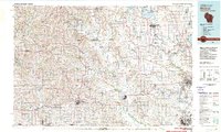 preview thumbnail of historical topo map of Monroe, WI in 1981