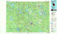 Download a high-resolution, GPS-compatible USGS topo map for Rhinelander, WI (1990 edition)